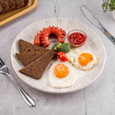 Яйца с сосисками